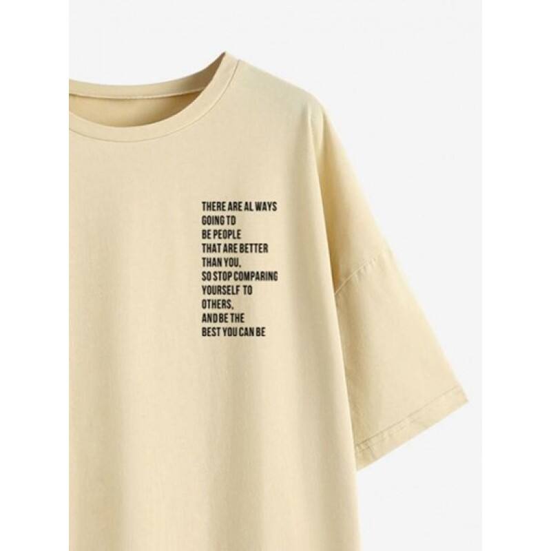 Article Lettering Graphic Oversized T-shirt NV0047