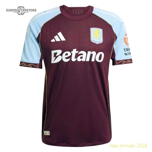 Official 2025-2026 Aston Villa Authentic Home Shirt (your Name)