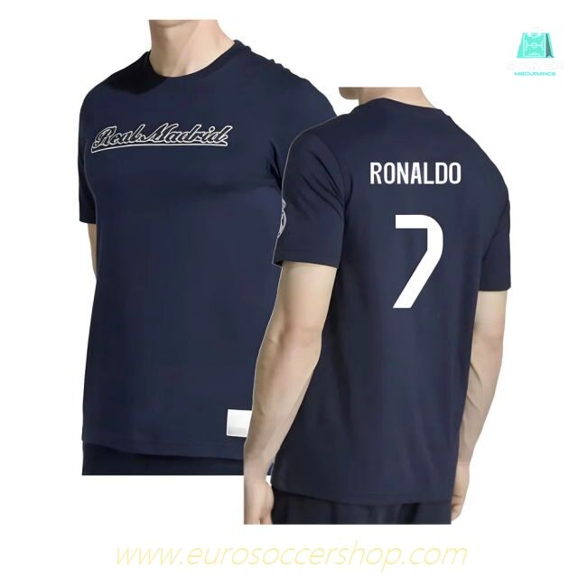 2025-2026 Real Madrid US Tee (Navy) (Ronaldo 7)