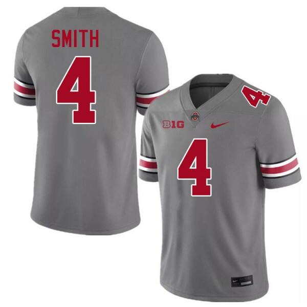 Men Ohio State Buckeyes #4 Jeremiah Smith Authentic Jersey