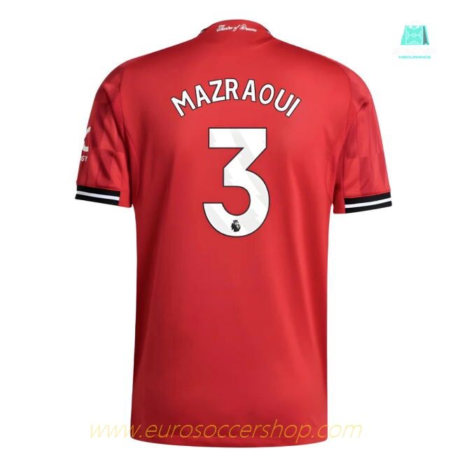 2025-2026 Man Utd Authentic Home Shirt (Mazraoui 3)