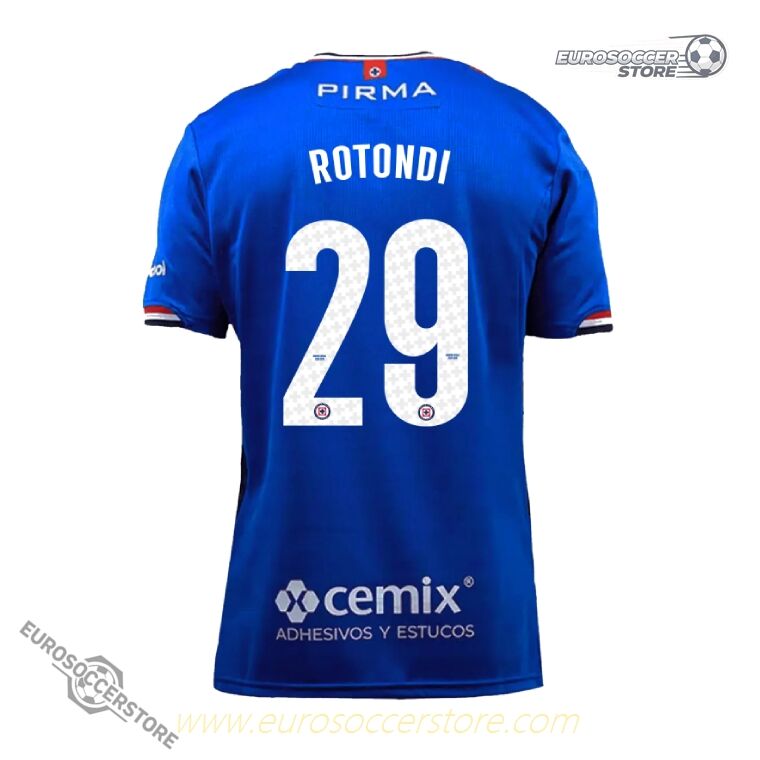 Cruz Azul ROTONDI 29 Home Football Jersey for the 25-26 Season
