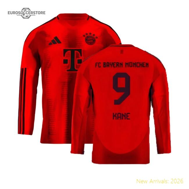 High-quality 2024-2025 Bayern Munich Long Sleeve Home Jersey (kids)