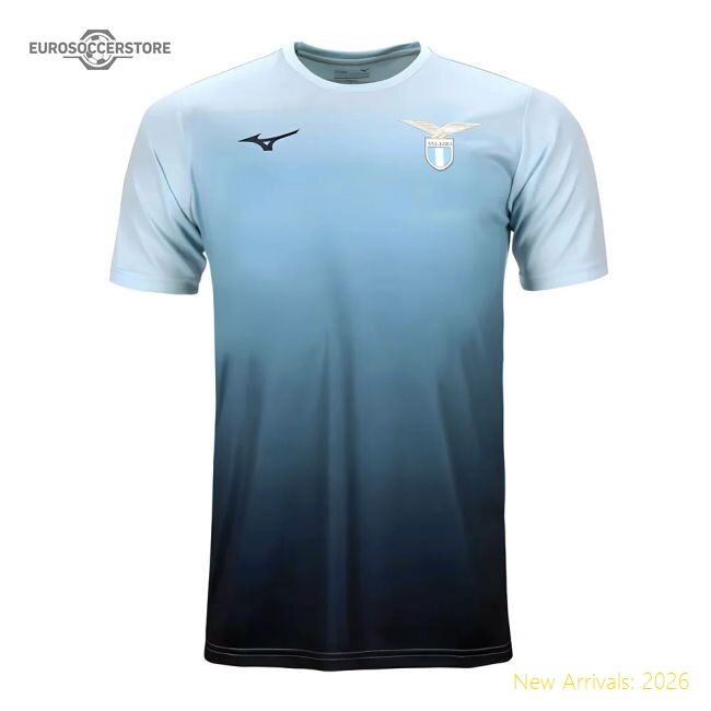 Genuine 2024-2025 Lazio Graphic Training Shirt (Ice Blue)