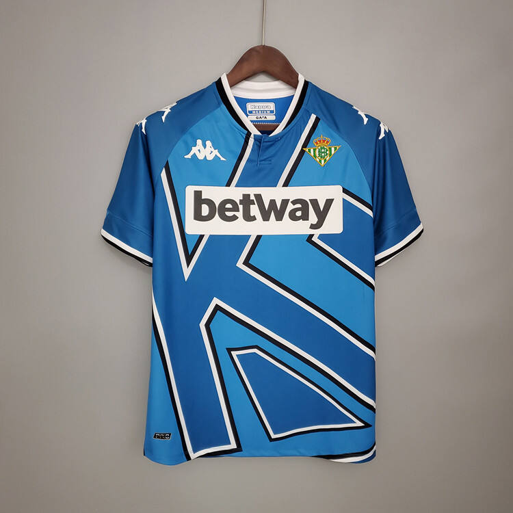 Real Betis 20-21 4th Blue Soccer Jersey Football Shirt - Official