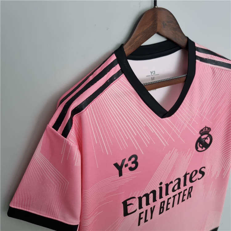 Real Madrid X Y3 2223 Pink Soccer Jersey Football Shirt - Official