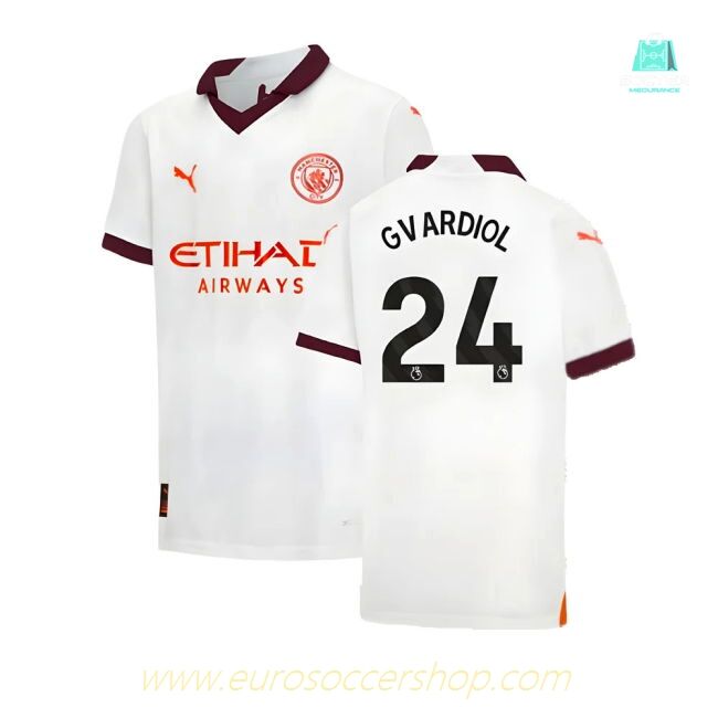 2023-2024 Man City Away Shirt (Kids) (Gvardiol 24)