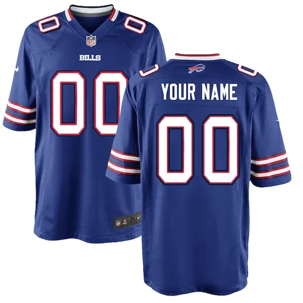 None Buffalo Bills Game Jersey - Royal | NFL Player Jersey | NFL Footb