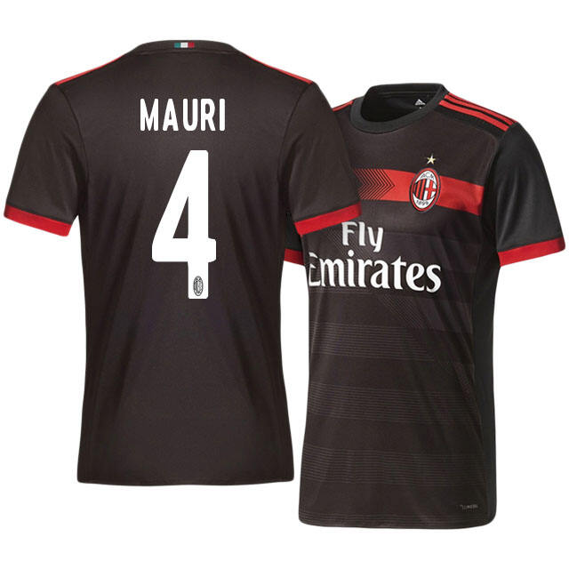 AC Milan Third 201718 Jose Mauri 4 Soccer Jersey Shirt - Official