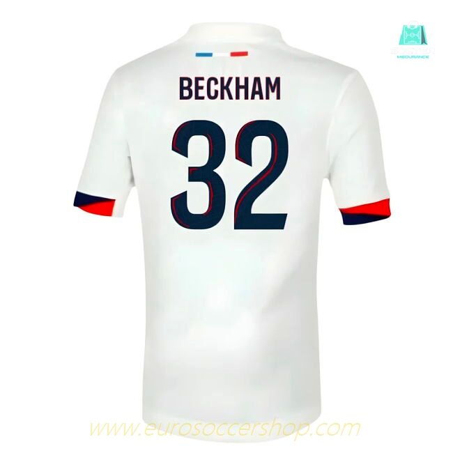 2025-2026 PSG Away Shirt (Sponsorless) - Kids (Beckham 32)