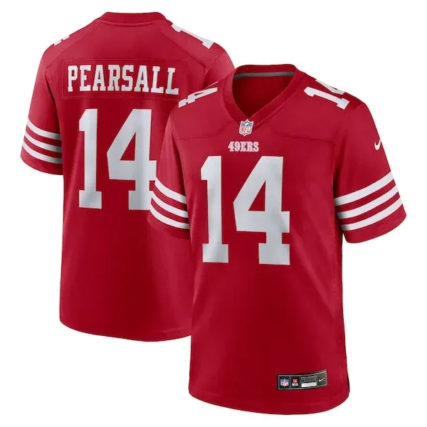 San Francisco 49ers Game NFL Jersey - Scarlet | Top-Grade Football ...