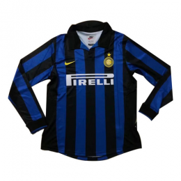 9899 Inter Milan Home Long Sleeve Retro Shirt - Official Replica 8742