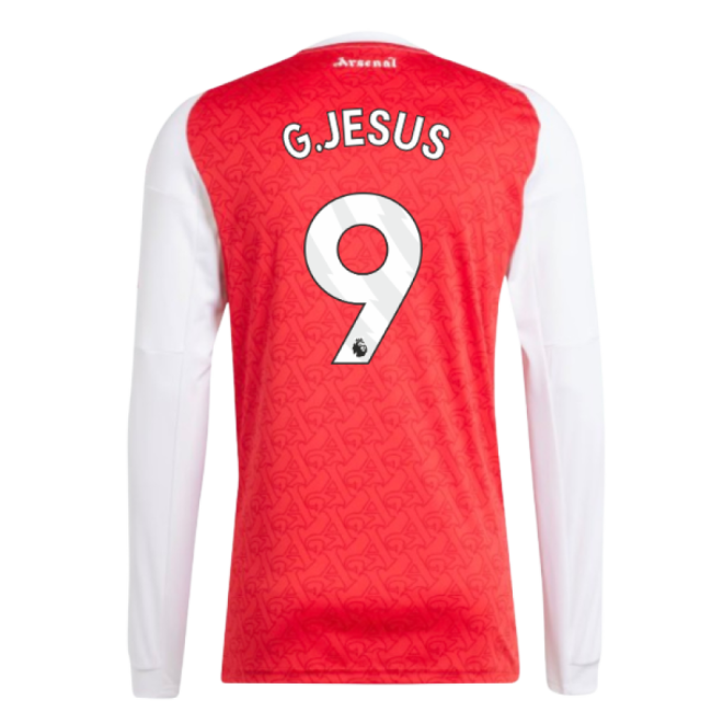 2025-2026 Arsenal Long Sleeve Home Shirt (G.Jesus 9)