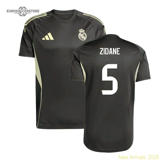 2025-2026 Real Madrid Training Jersey (utility Grey) (zidane 5)