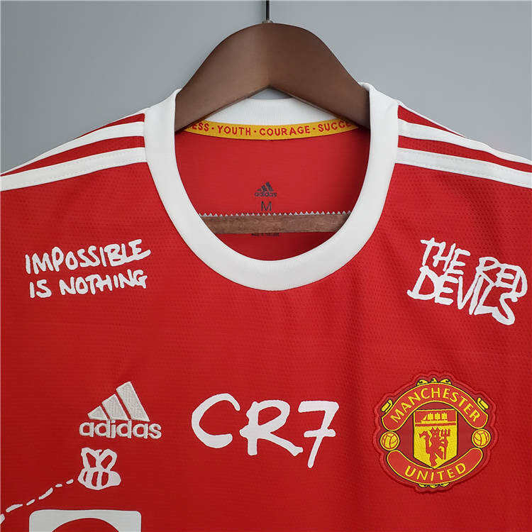 Manchester United 21-22 Kit Home Red Ronaldo 7 Soccer Jersey Football