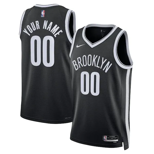 Brooklyn Nets BKN Swingman Jersey - high-quality NBA - Black