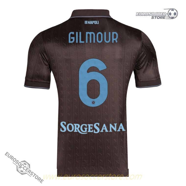 Napoli's 25-26 Season Third Jersey Featuring GILMOUR 6