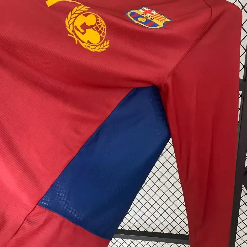 2008-2009 Long Sleeve Barcelona UEFA Champions League Jersey retro kit