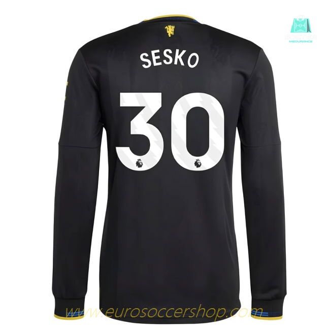 2025-2026 Man Utd Authentic Long Sleeve Third Shirt (Sesko 30)