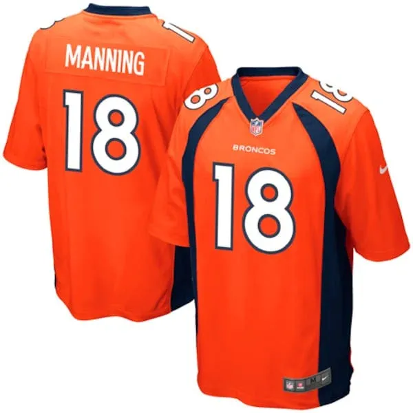 None Game NFL Jersey - Orange | High-Quality Football Apparel