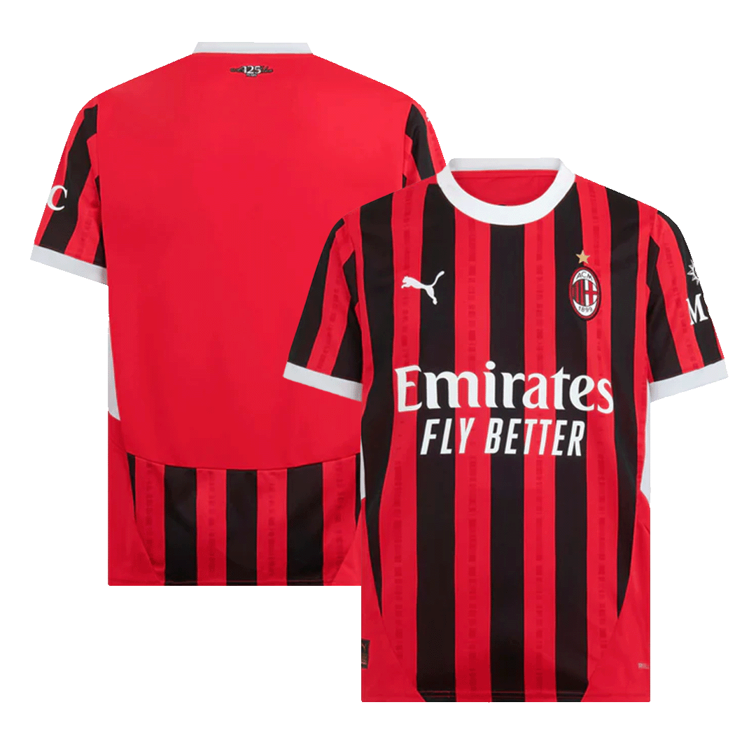 AC Milan Home  Soccer Jersey 2024/25 Authentic Kit