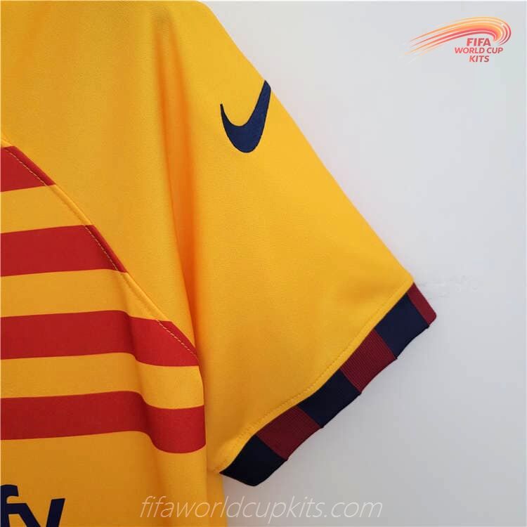 Barcelona season 22-23 Fourth Gold Soccer Jersey