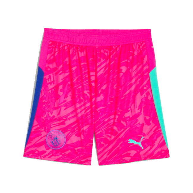 2025-2026 Man City Goalkeeper Home Shorts (Pink)