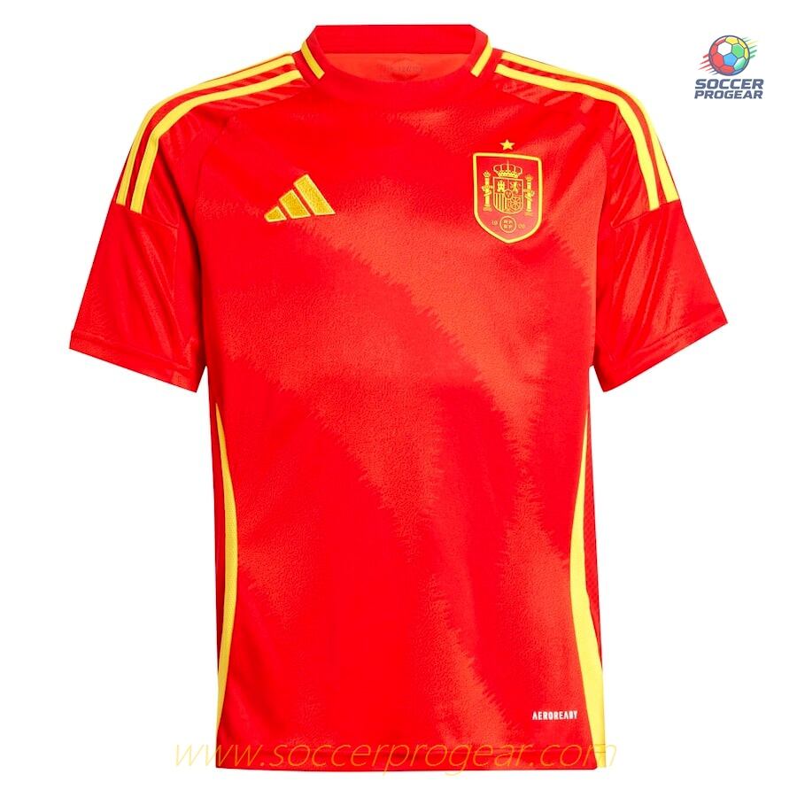 Spain Home Team Jersey Kids Team Jersey 2024-2025 Edition Season
