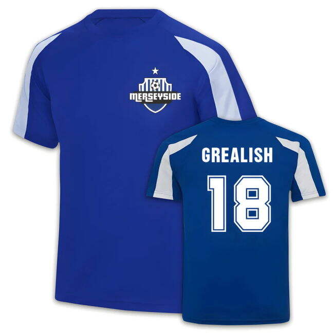 Genuine Everton Jack Grealish Everton Sport Training Jersey (Blue)