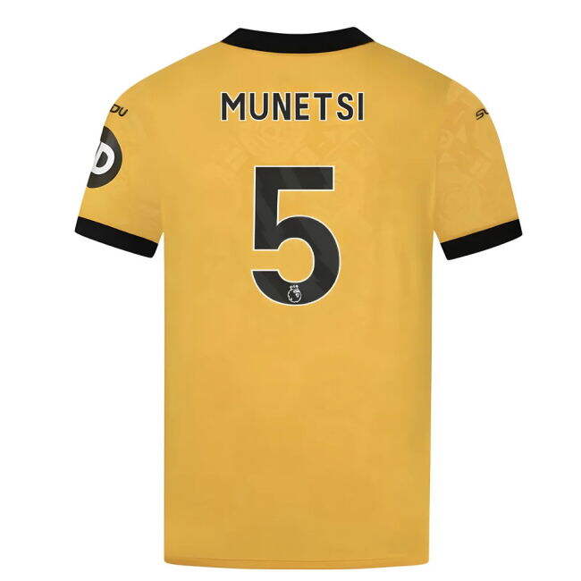 Wolves Wolves Home Shirt Munetsi #5 Official Licensed True Fresh L...