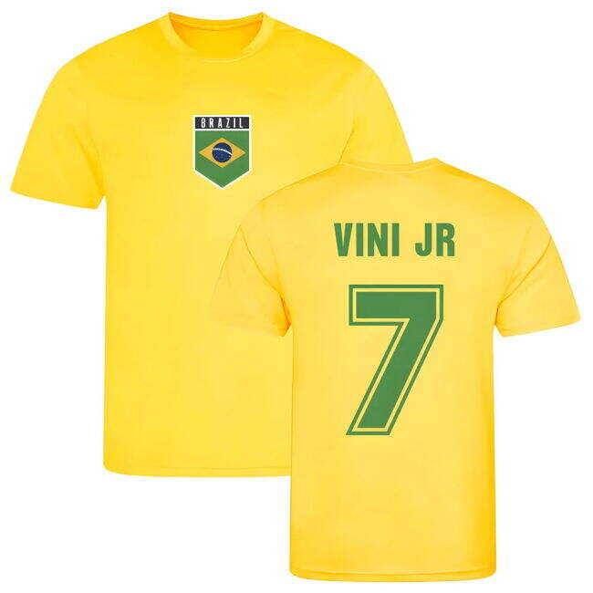 Vini Jr Brazil Training Jersey (Yellow)
