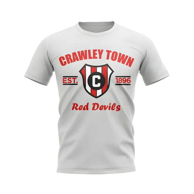 Crawley Town Established Football T-Shirt (White)