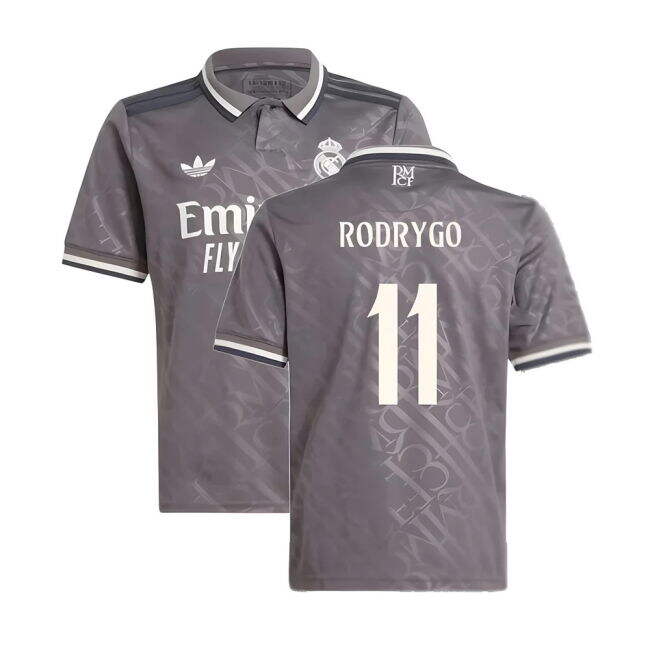 2024-2025 Genuina Camiseta Real Madrid Tercer - Niños Con Rodrygo 11