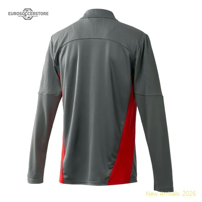 2024-2025 Ac Milan Training 14 Zip Top (grey) - Match Quality