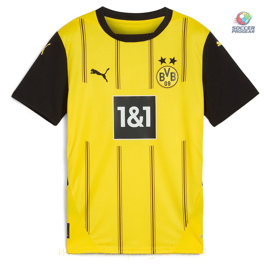 BVB Dortmund Home Children's Edition'sren's Team Jersey 2024-25 Edition