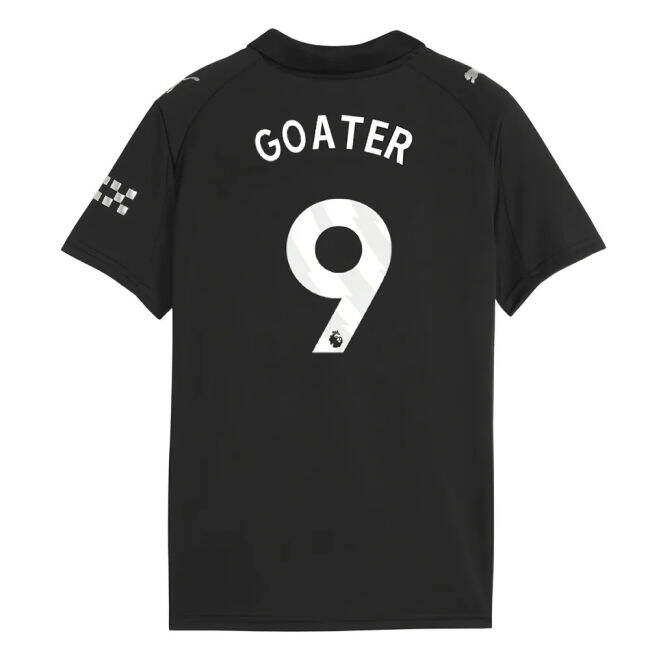 2025-2026 Man City Away Shirt (Kids) (Goater 9)