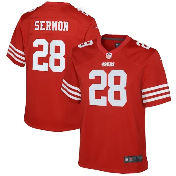San Francisco 49ers Game Football Jersey - Scarlet S | NFL jersey