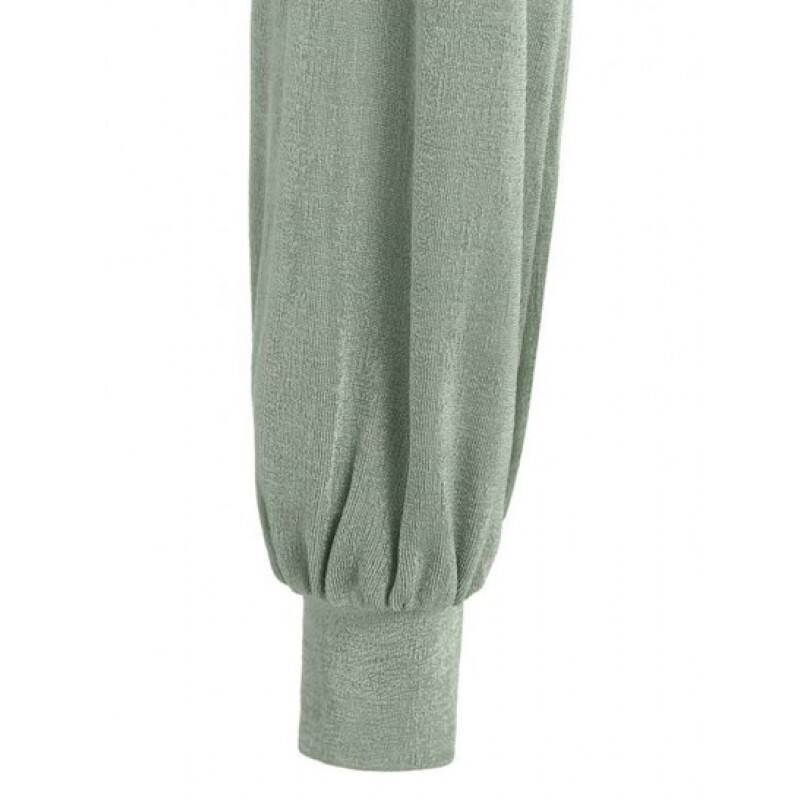 Knitted Button Up Cropped Blouse VM2786