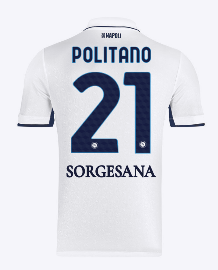 Napoli Away 21 Politano Jersey for the 24-25 Season