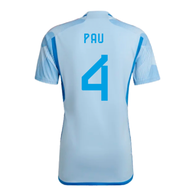 Pau 4 Match Replica Spain Away Fan Shirt (Adults)