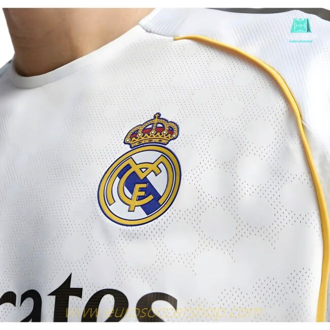 2025-2026 Real Madrid Authentic Long Sleeve Home Shirt (Arda Guler 15)