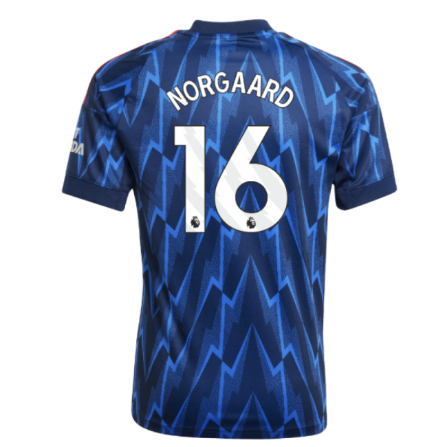 Arsenal Away Football Shirt 2025-20 - Norgaard 16 L S Kids