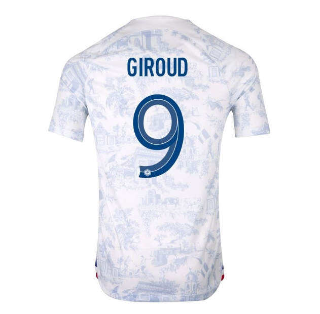World Cup 2022 France Away Giroud Soccer Jersey Football Shirt -