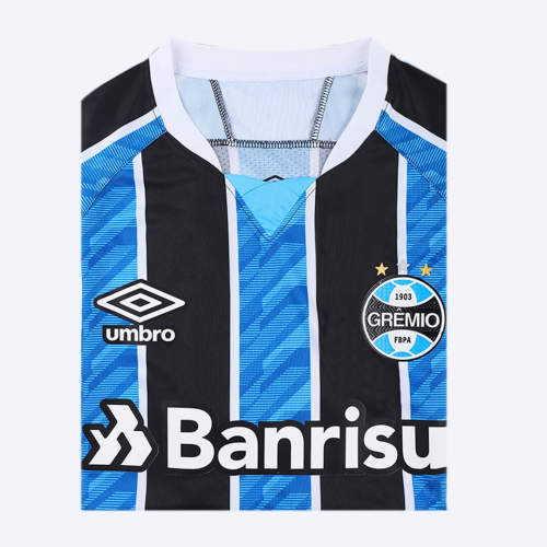 Grêmio 20-21 Home Blue Soccer Jersey Shirt - Official Replica 16012