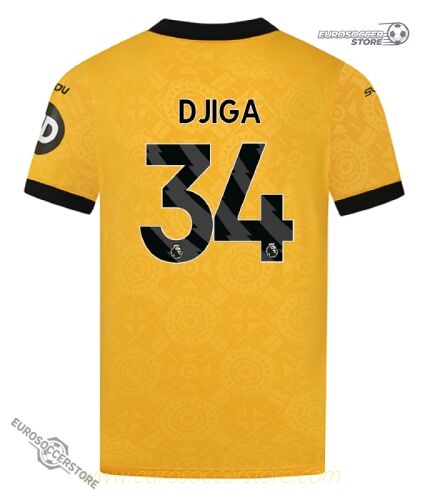Wolverhampton Wanderers DJIGA 34 Home Jersey for the 25-26 Season