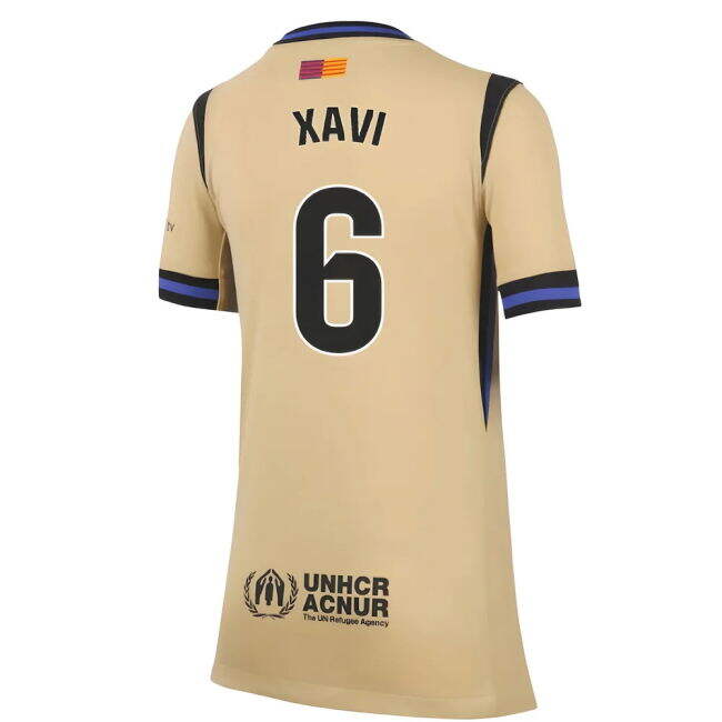 Xavi 6 Collector's Barcelona Away Limited Shirt 2025-2026 (Kids)