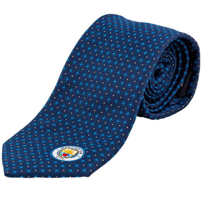 classic Manchester City FC Navy Blue Tie