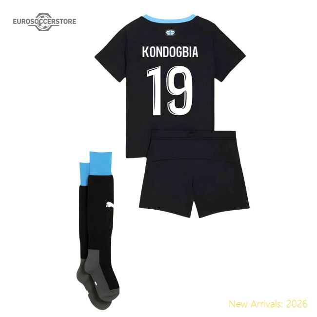 High-Quality 2025-2026 Marseille Away Mini Kit (Kondogbia 19)