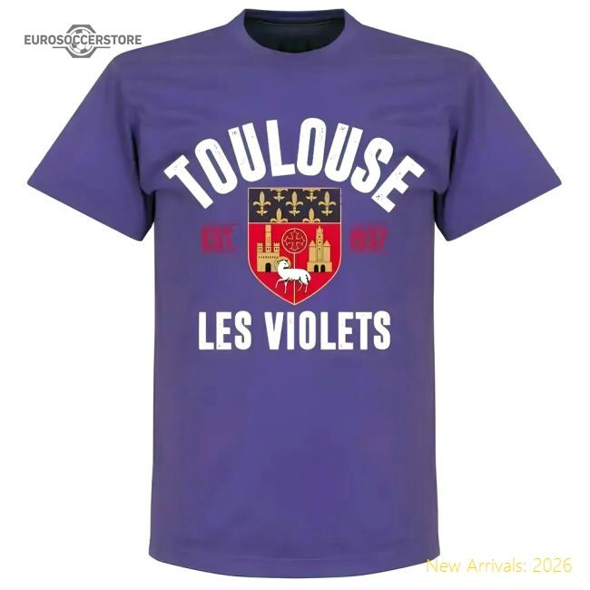 Popular Authentic Toulouse Established T-Shirt - Purple