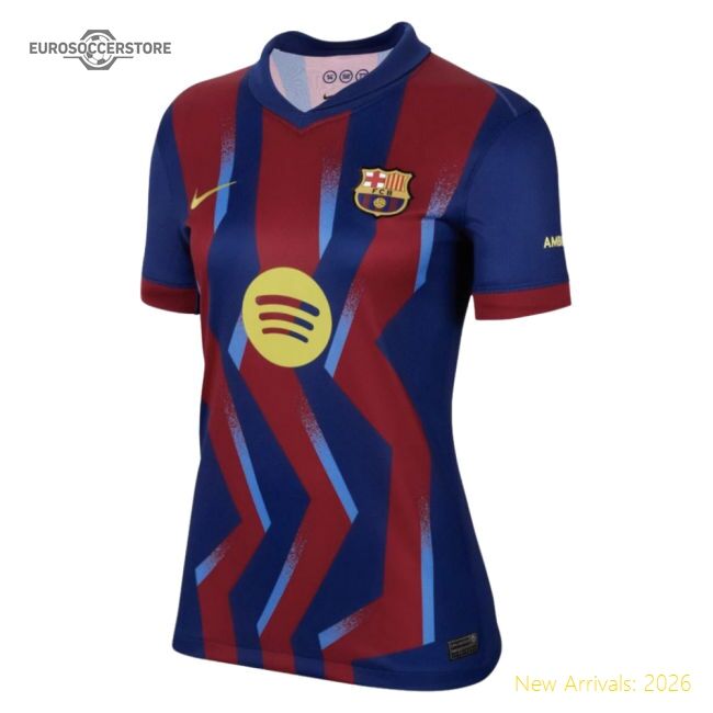 Best-Selling Authentic 2025-2026 Barcelona Fourth Shirt - Womens